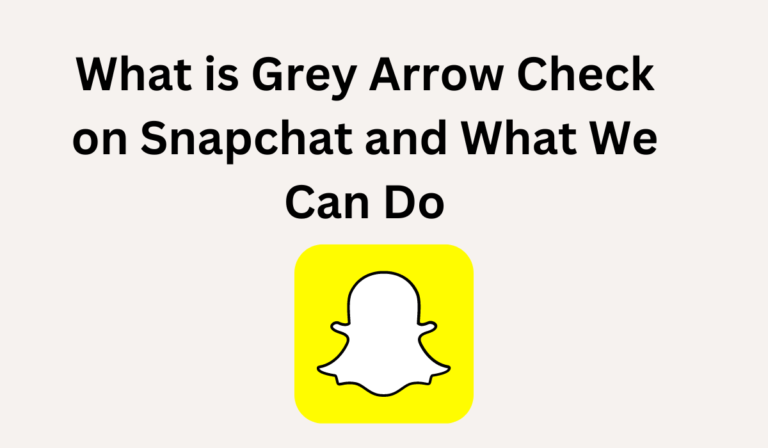 What is Grey Arrow Check on Snapchat and What We Can Do [All You Need To Know]